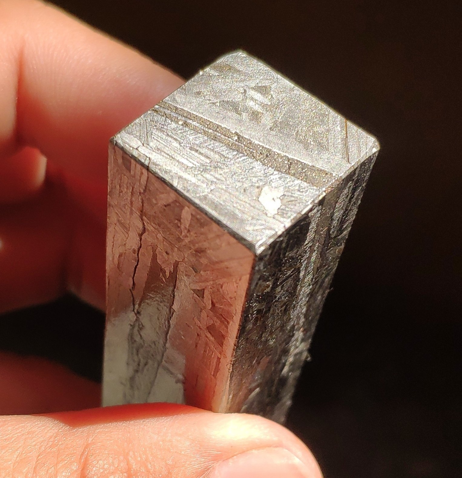 Aletai Iron Meteorite – Cuboid, 74×20×20 mm, 222 g - Image 5