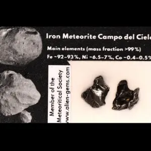 Campo del Cielo – 2 Boxed Iron Meteorites, 2.3 g