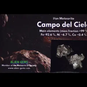 Campo del Cielo – 2 Boxed Iron Meteorites, 2.4 g