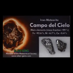 Campo del Cielo – 2 Boxed Iron Meteorites, 2.3 g
