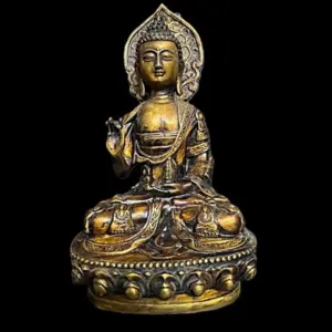 Buddha Figure, Vitarka Mudra – Bronze, 31×18×10 cm, China
