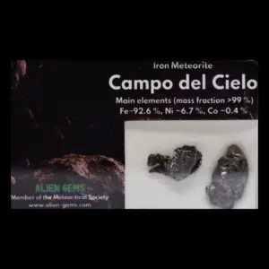 Campo del Cielo – 2 Boxed Iron Meteorites, 2.8 g