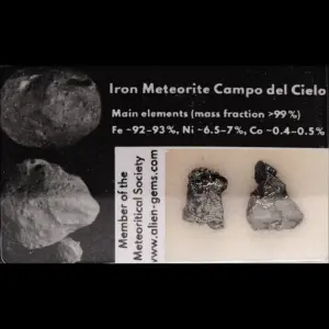 Campo del Cielo – 2 Boxed Iron Meteorites, 2.1 g