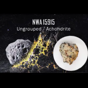 NWA 15915, Rare Meteorite – Boxed, 0.4 g