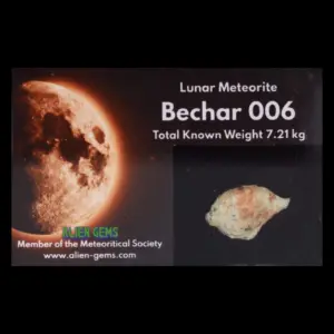 Moon Meteorite Bechar 006 –  Boxed Specimen, 0.74 g