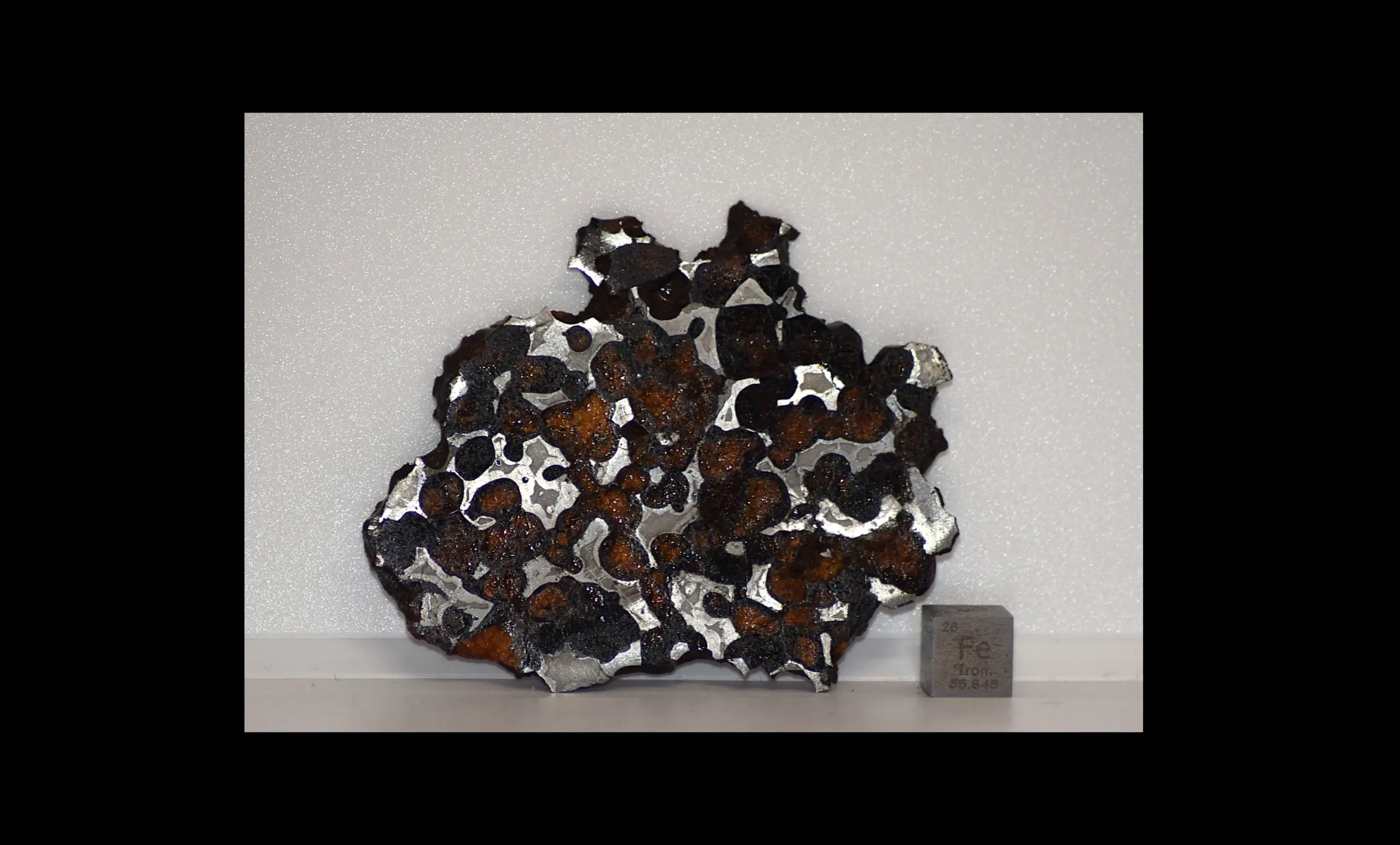 Sericho Pallasite Meteorite Slice – 77×70×4 mm, 40 g