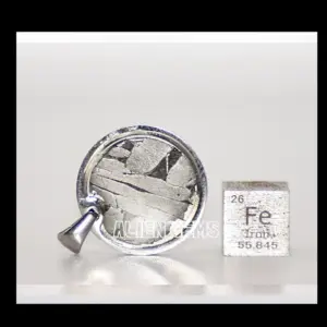 Pendant with Seymchan meteorite, 3.5 g