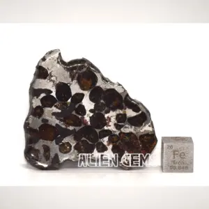 Meteorite Sericho Pallasite – One Side Cut & Polished – 22g