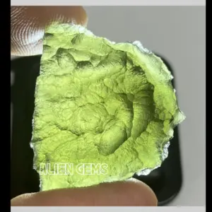 Moldavite Impact Glass – 10.2 g, 32 × 25 × 13 mm